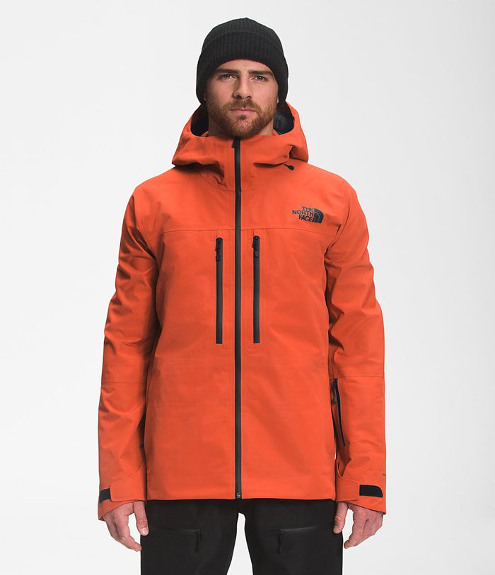 The North Face Skiing Jacket Ceptor Orange - Mens - Thailand WRGYE-7643